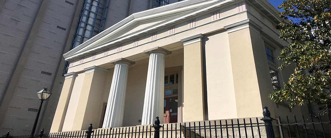 Facade of Hunton Hall Student Center