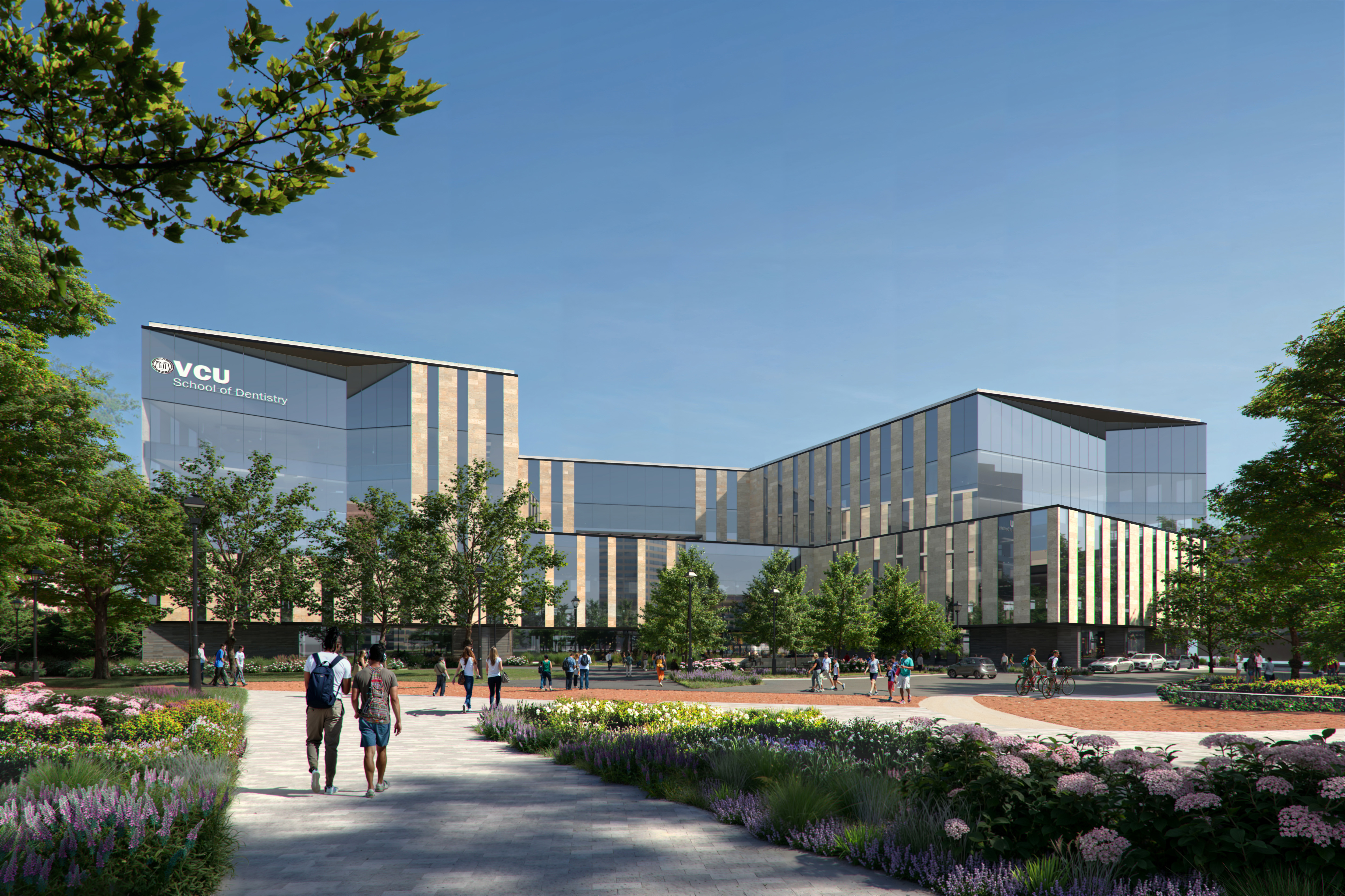 Rendering of VCU School of Dentistry facade